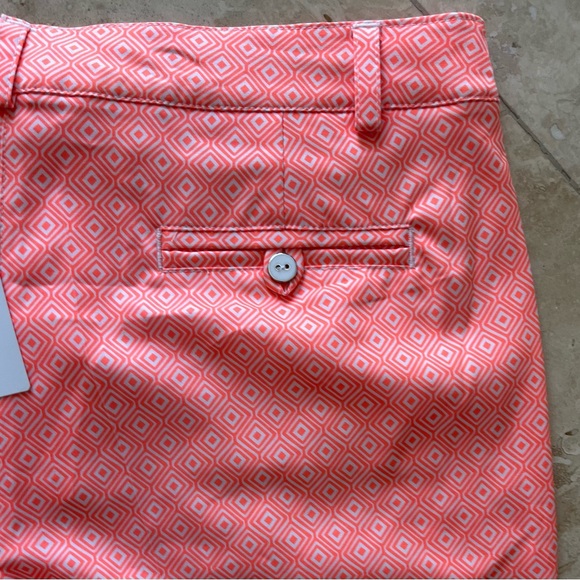 Lady Hagen Women's Essentials 10” Printed Golf Shorts Coral Tropical SZ 6 NWT - Picture 8 of 9